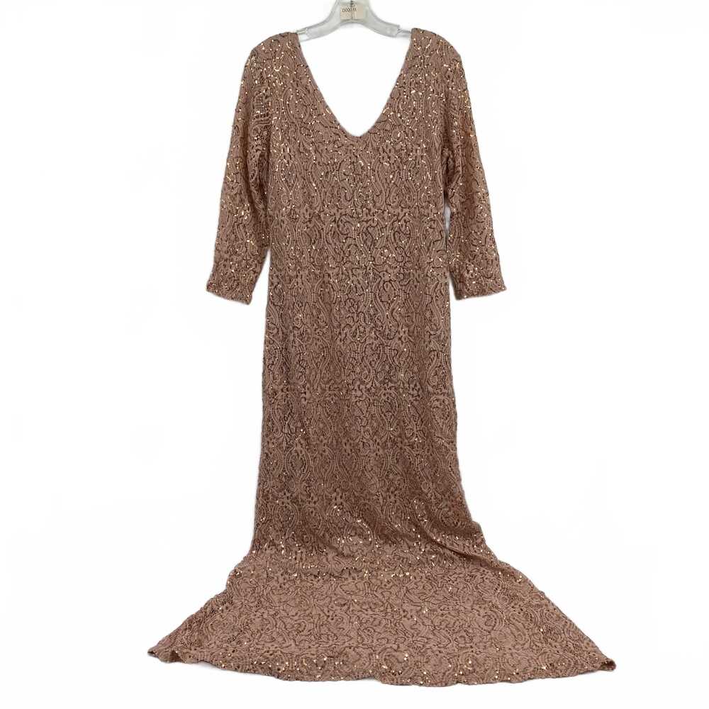 MARINA Pink Sequin Maxi Dress | Plus 16 (Regular)